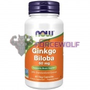 Ginkgo [Гинкго Билоба] (60 мг x 60 капс), NOW Foods